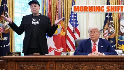 esla CEO Elon Musk speaks alongside U.S. President Donald Trump to reporters in the Oval Office of the White House on May 30, 2025 in Washington, DC.