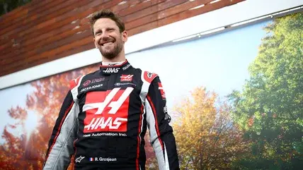 Romain Grosjean of France and Haas F1 looks on as he stands in the paddock during previews ahead of the F1 Grand Prix of Australia at Melbourne Grand Prix Circuit on March 12, 2020 in Melbourne, Australia.